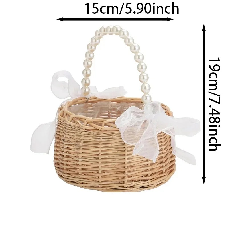 Cesta de Rattan com Alça de Pé - Gardening Tools Girls avaliação e preço